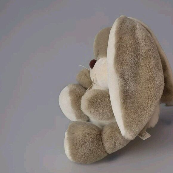 14" vintage Korea Yangjee GRAY TAN WHITE BUNNY RABBIT plush stuffed - Picture 4 of 9